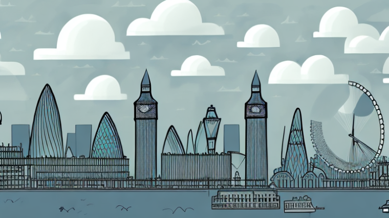 A london cityscape with prominent landmarks